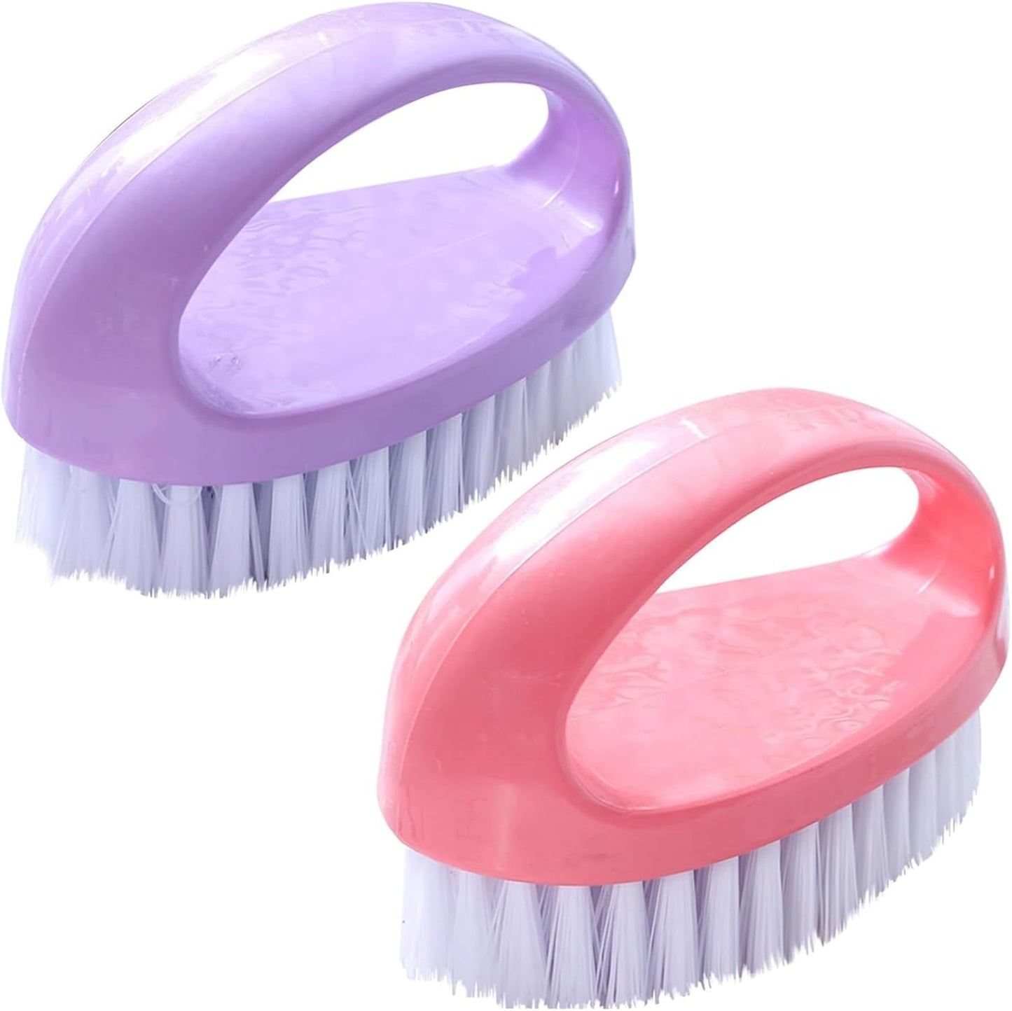 2 Pack Scrubbing Brushes for Cleaning, Heavy Duty Scrub Brush Nylon Stiff Bristles,Scrubber Cleaner Brush for Bathroom,Showe,Sink,Kitchen,Bathtub,Floor,Multi-Purpose Cleaning Brush (Green+Blue)