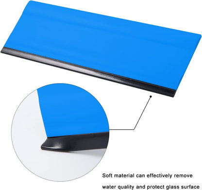 FOSHIO 6 Inch Rubber Squeegee for Kitchens, Glass, Shower and Car Windows, Pack of 3 (White)