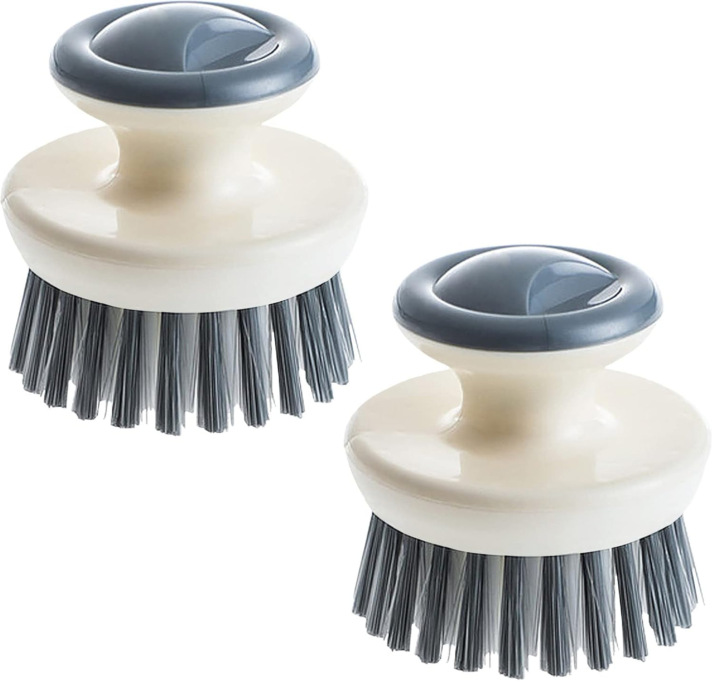 Dish Scrub Brush,Ergonomic Grip Palm Brush,Kitchen Scrub Brushes for Cleaning, Dish Scrubber with Stiff Bristles for Sink, Pots, Pans