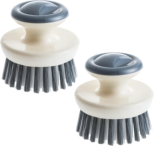 Dish Scrub Brush,Ergonomic Grip Palm Brush,Kitchen Scrub Brushes for Cleaning, Dish Scrubber with Stiff Bristles for Sink, Pots, Pans