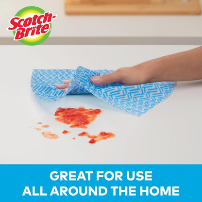 Scotch-Brite Stay Clean Scrubbing Dish Cloths, Rinses Clean and Dries Quick, 2 Non-Scratch Dish Cloths