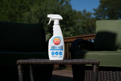 303 Products (30308CSR) UV Protectant Spray for Vinyl, Plastic, Rubber, Fiberglass, Leather & More – Dust and Dirt Repellant - Non-Toxic, Matte Finish, 16 Fl. oz., White