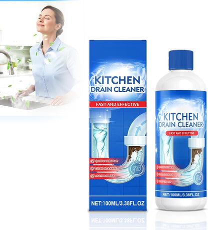 2026 Upgrade Drain Clog Remover, Max Gel Drain Clog Remover and Cleaner for Shower or Sink Drains, Unclogs and Removes Hair, Soap Scum and Blockages (1PCS)