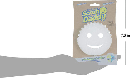 Scrub Daddy Sponge - Dye Free - Scratch-Free Scrubber for Dishes and Home, Odor Resistant, Soft in Warm Water, Firm in Cold, Deep Cleaning, Dishwasher Safe, Multi-use, 1ct (2 Pack)