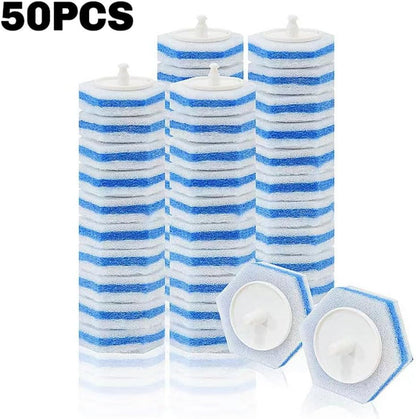 50PCS Upgraded Refills for Disposable Wand Heads Most Refills for Toilet and Bathroom Cleaning