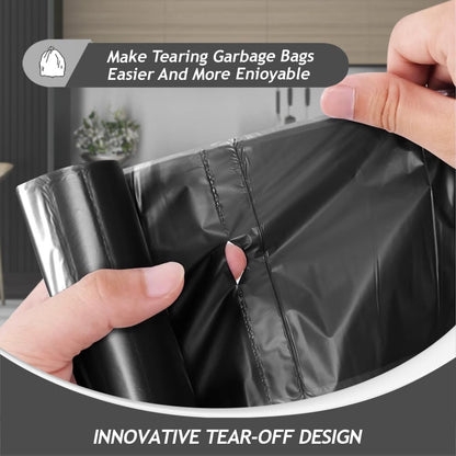 Teivio Small Trash Bags 4 Gallon 120 Counts Garbage Bags, Bathroom Trash Can Bin Liners, Small Plastic Bags for home office kitchen, fit 12-15 Liter, 3,3.5,4.5 Gal, Clear