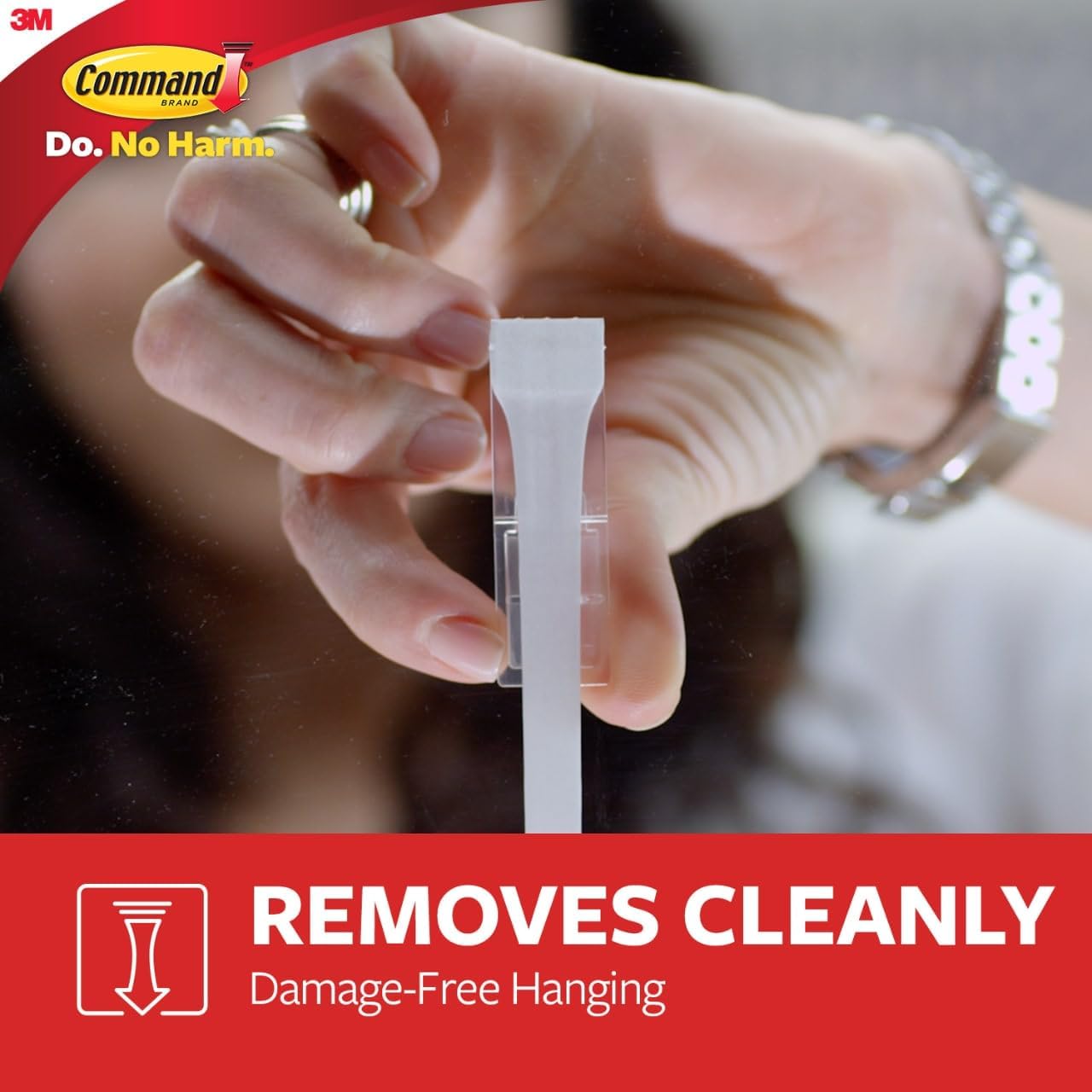 Command 10 Lb Large Organizing Caddy with 4 Strips, 9.91" x 3.38" x 5.15", Heavyweight Damage-Free Hanging for Organizing Cleaning Supplies, Closet, and Pantry