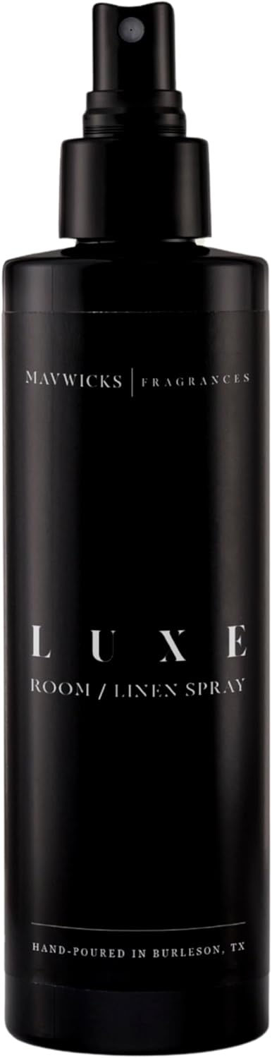 Mavwicks Fragrances - (Luxe) Linen & Room Spray (8oz) – Bedroom & Home Fragrance Mist, Long-Lasting Freshness To Brighten Up Your Space, Fabric & Air Freshener, Aromatherapy Scent Spray