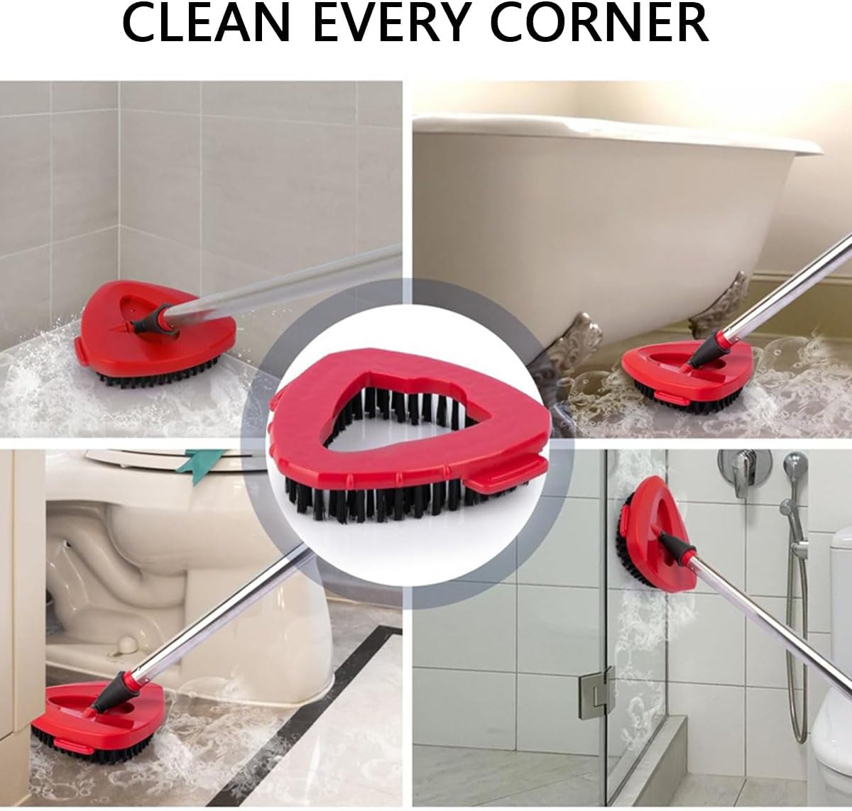 8-Pack Reusable Mop Head Replacement for O Cedar Easywring 1-Tank System, Microfiber Spin Mop Refills Compatible with Vileda 2-in-1 Turbo Triangle