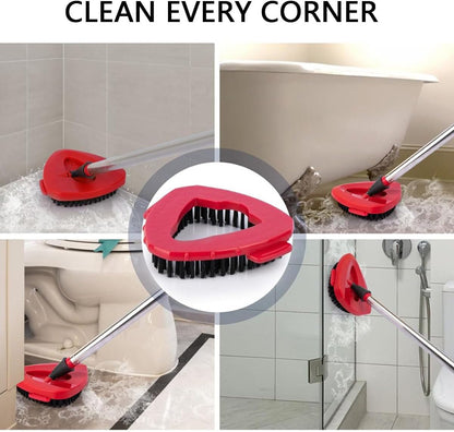 8-Pack Reusable Mop Head Replacement for O Cedar Easywring 1-Tank System, Microfiber Spin Mop Refills Compatible with Vileda 2-in-1 Turbo Triangle