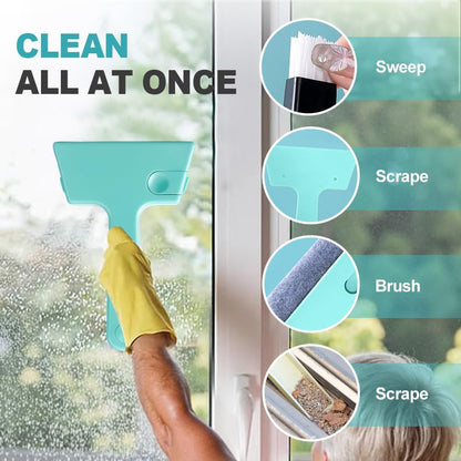 Magic Window Track Cleaner, 2024 Upgraded Window Groove Cleaning Brush Tools Set, Hand-held Window Track Cleaner Brushes Tools Set for Window lides Gaps Tile Lines Shutter Car Vents (Mix 3PCS)