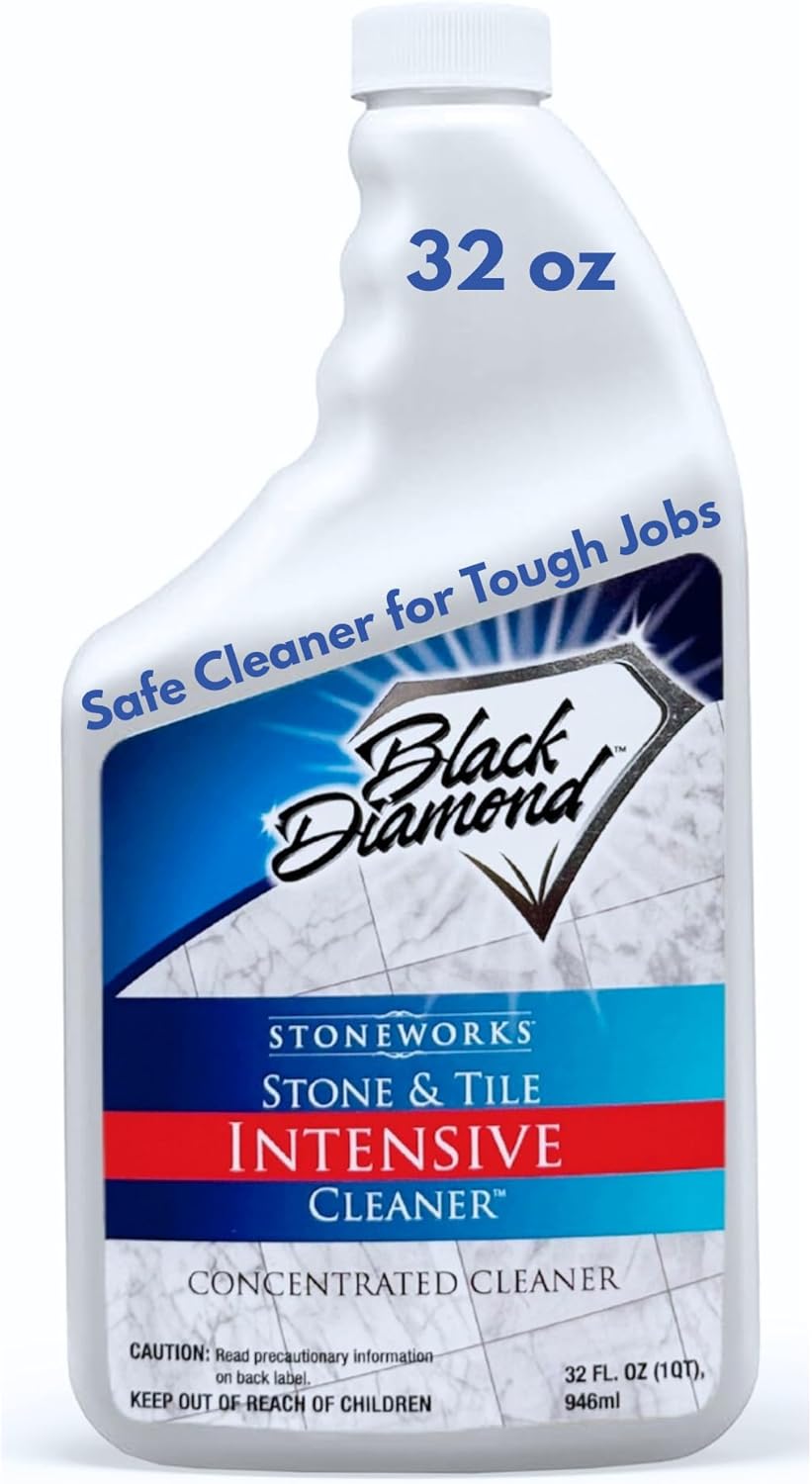 Black Diamond Stoneworks Stone & Tile Intensive Cleaner: Concentrated Deep Cleaner, Marble, Limestone, Travertine, Granite, Slate, Ceramic & Porcelain Tile.