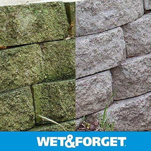 Wet & Forget Moss, Mold, Mildew, & Algae Stain Remover Multi-Surface Outdoor Cleaner Concentrate, Original, 128 Fluid Ounces
