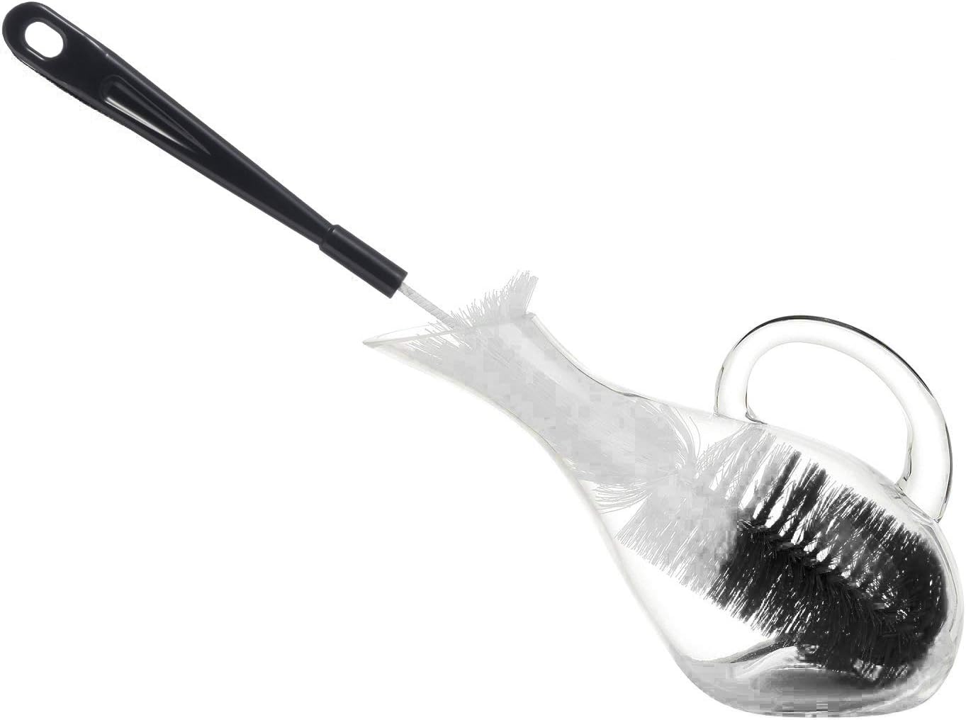 3-Pack Long Bottle Cleaning Brush for Narrow Neck Beer, Wine, Flask, Thermos, Sportwell, Pitcher, Brewing Bottle Cleaner, 16 Inches