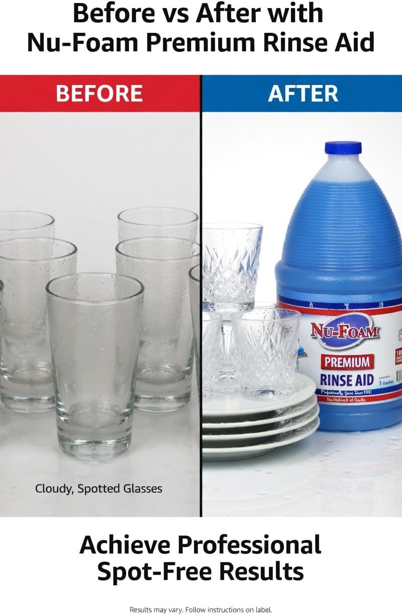 Nu-Foam Premium Rinse Aid - 1 Gallon