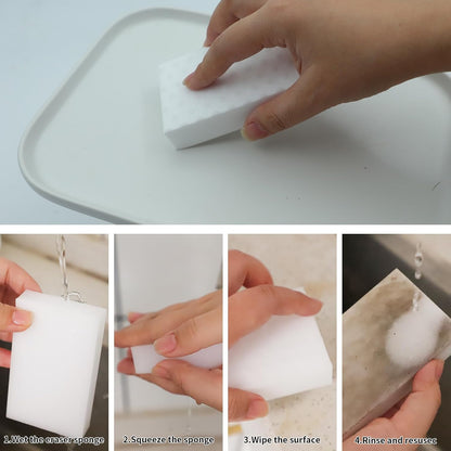 10 Pack of 2X Density Magic Sponge Eraser,Long Lasting Melamine Cleaning Sponges for Bathroom,Wall, Floor Cleaner