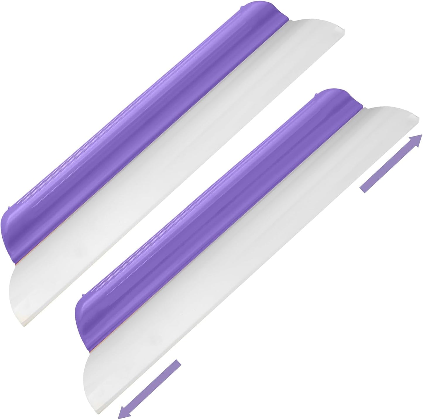 4 Pack 14 inch Car Drying Squeegee Longer Silicone Automotive Water Wiper Flexible Auto T-Bar Rubber Blade for Car Windshield Glass Window Bathroom Shower Squeegees Wash Tool (Yellow)
