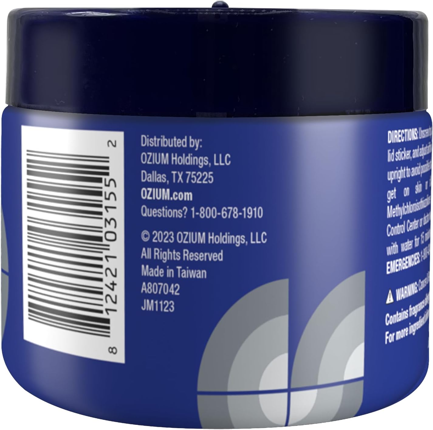 Ozium 4.5 Oz. Odor Eliminating Gel for Homes, Cars, Offices and More, Original, 4 Pack