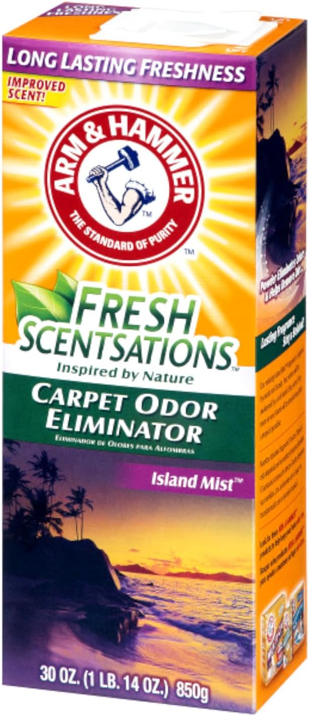 Fresh Scentsations Carpet Odor Eliminator, Island Mist, 30 oz Box