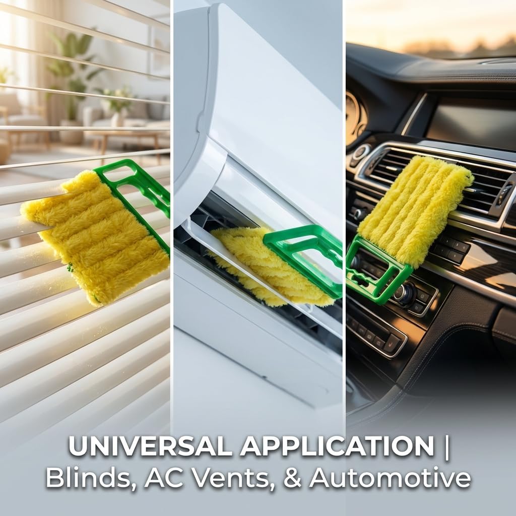 Blind Cleaner Tool, Mini Blind Duster Brush, Venetian Blind-Dust-Cleaner, Handheld Blind Cleaning Brush for Home & Office Use