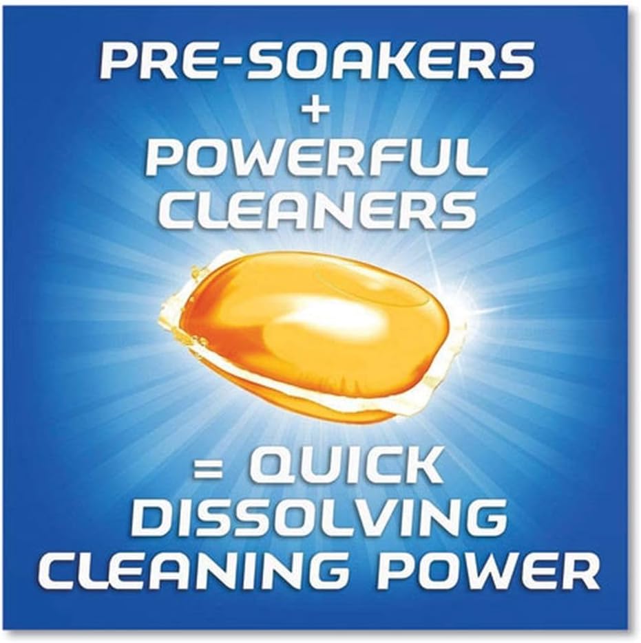 Dish Detergent Gelpacs, Orange Scent, Box of 32 Gelpacs, 8 Boxes/Carton