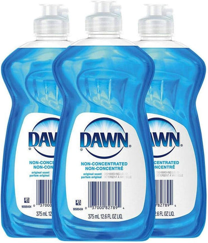 Dawn Non Concentrated Original Dishwashing Liquid, 12.6 Fluid Ounce 3 per Order