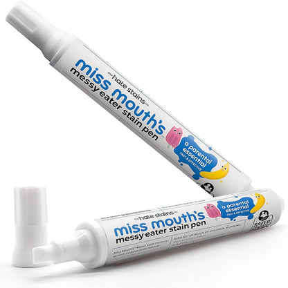 Miss Mouth's Messy Eater Stain Treater Spray - 4oz 2 Pack Stain Remover - Newborn & Baby Essentials - No Dry Cleaning Food, Grease, Coffee Off Laundry, Underwear, Fabric