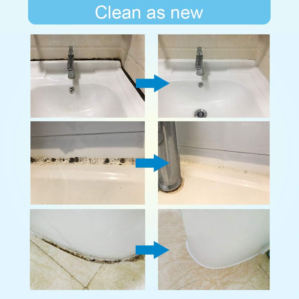 FOLLOWIN Mold and Mildew Remover Gel, Household Stain Cleaner for Washing Machine Seal, Bathroom Grout, Shower Tile, Kitchen Sink, Silicone Caulk - Non-Drip, Deep-Penetrating Formula, 16 oz
