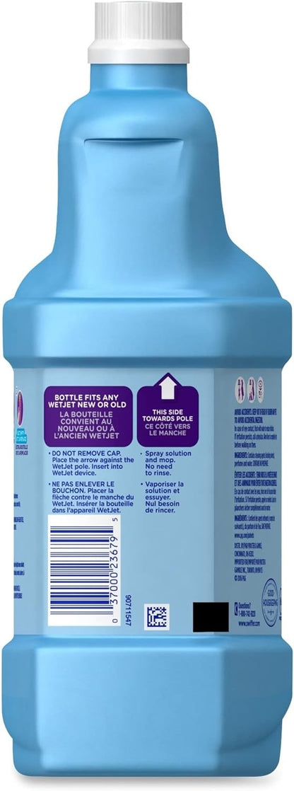Swiffer WetJet Multi-Purpose and Hardwood Liquid Floor Cleaner Solution Refill, with Gain Scent, 42.2 fl oz each, (Pack of 2)
