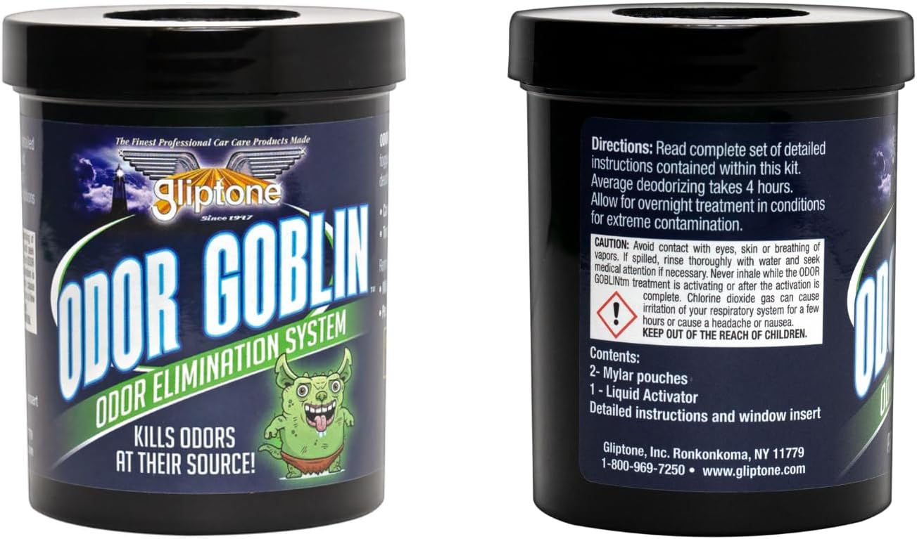 Gliptone Odor Goblin Chlorine Dioxide Fogger Odor Elimination System for Cars, Buses, Marine/RV, Trucks, SUV