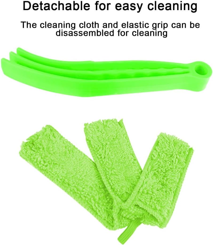 3PCS Mini Duster for Car Air Vent, Automotive Air Conditioner Cleaner and Brush, Vehicle Blind Dust Cleaning Tool for Keyboard, Window, Shutter, Universal for SUV, Truck, RV（Rose Red）