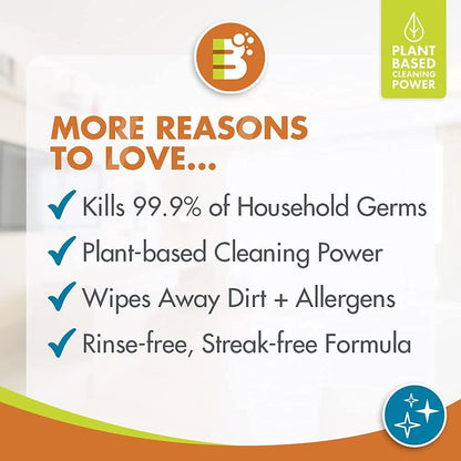 Boulder Clean Disinfecting Wipes, Sugared Lemon Scent, Disinfecting Surface Wipes, Cleans & Deodorizes, No Harsh Chemicals, Moisture-Lock Lid, Biodegradable, 72 Count (Pack of 12)