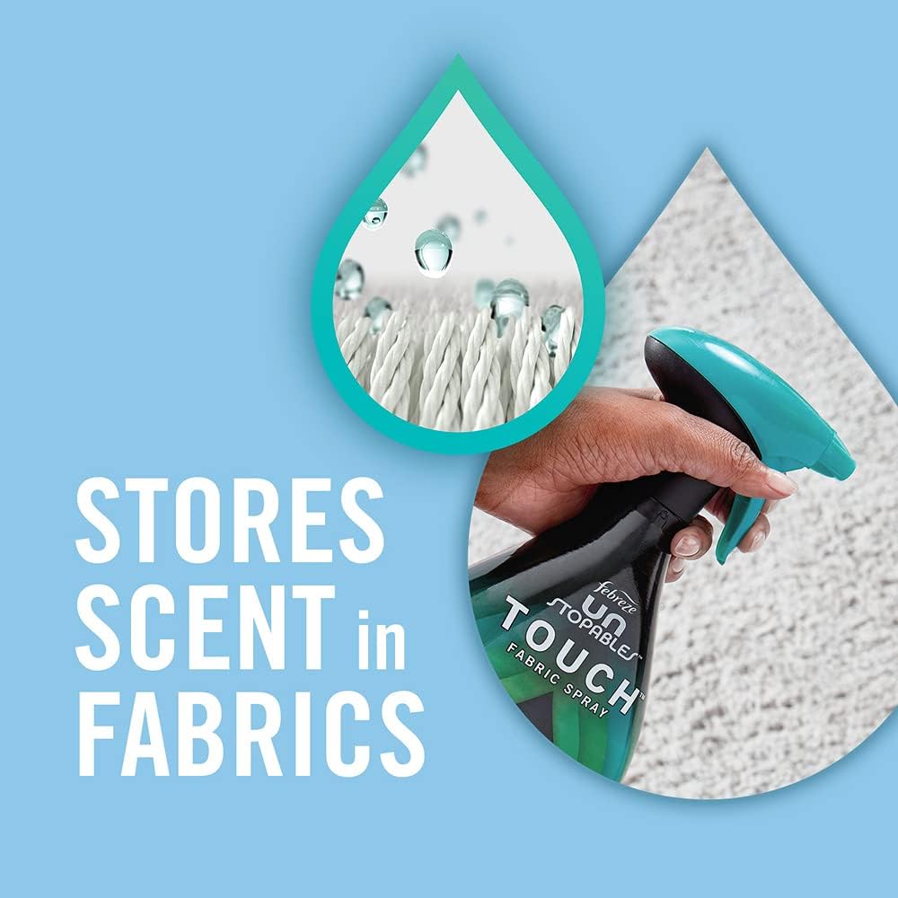 Unstopables Touch Fabric Spray and Odor Fighter, Fresh & Breeze, 16.9 oz, Pack of 2