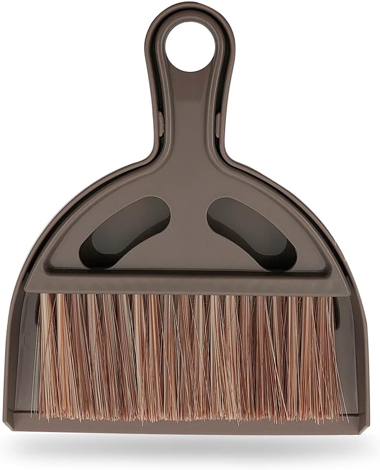 Small Mini Hand Broom Dustpan : Small Broom and Dustpan Set, Mini Broom and Dustpan Set, Mini Dustpan and Brush Set for Cat Litter, Kitchen, Tables, Countertops, Cars, etc.