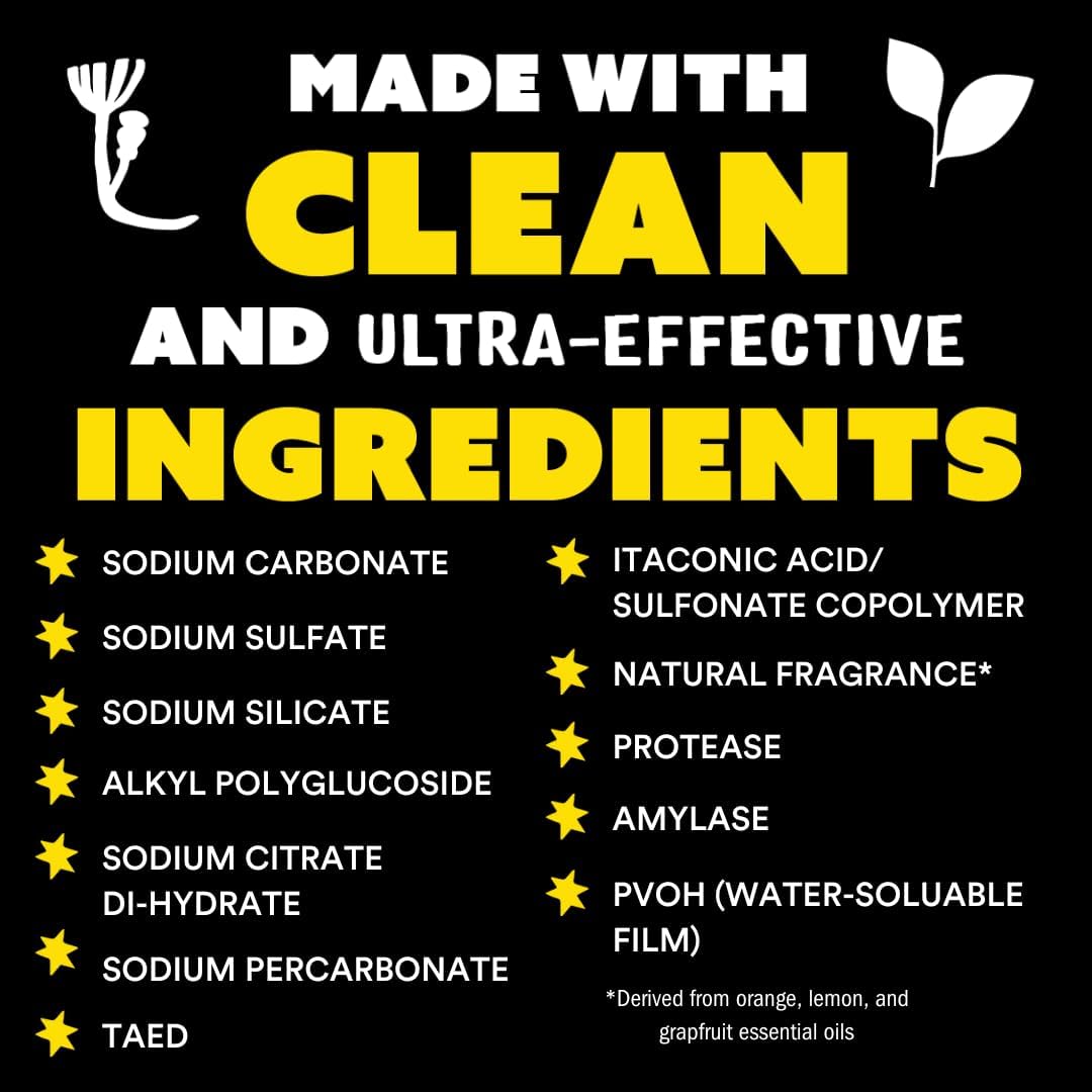 Molly's Suds Dishwasher Powder | Clean Dishwasher Detergent, Cuts Grease & Rinses Clean (Residue-Free) for Sparkling Dishes | 60 Loads (Unscented)