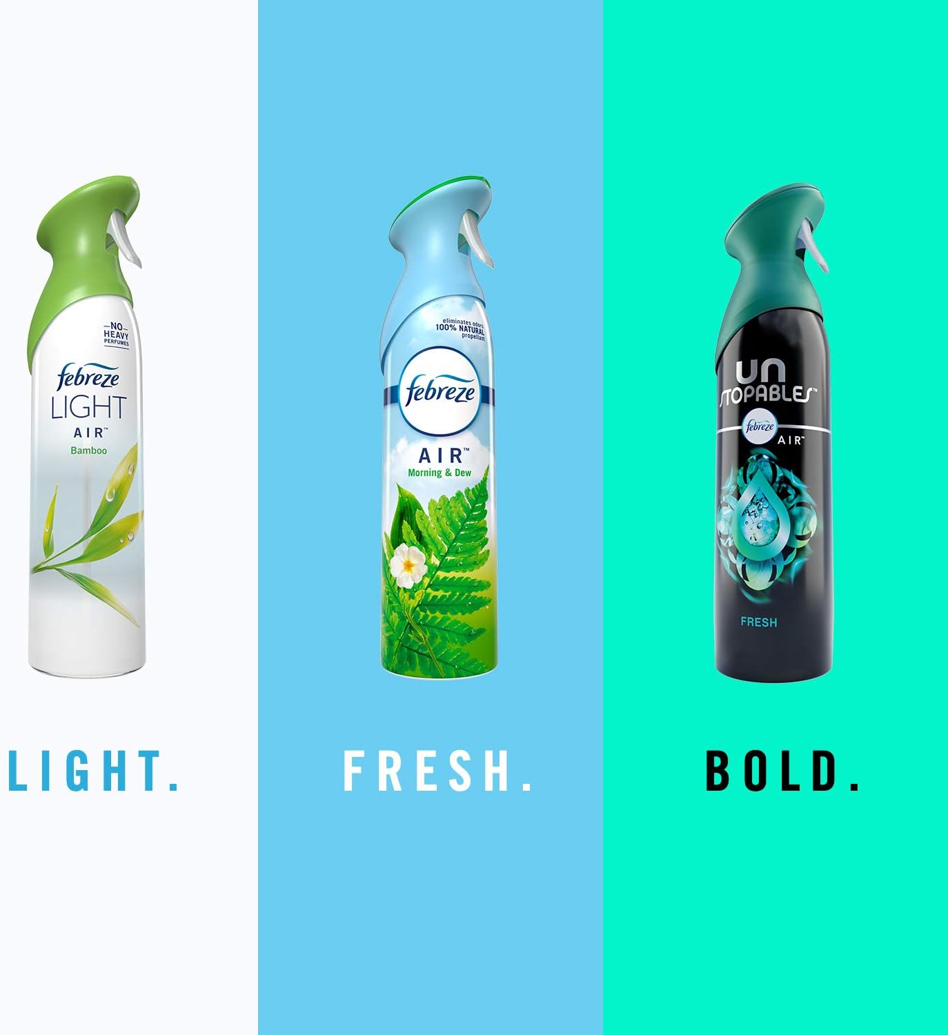 Febreze Air Mist Air Freshener Spray, Odor-Fighting Room Spray, Air Fresheners for Home and Bathroom and Kitchen, Aerosol Can, Light Lavender Scent, 8.8oz, 2 Count