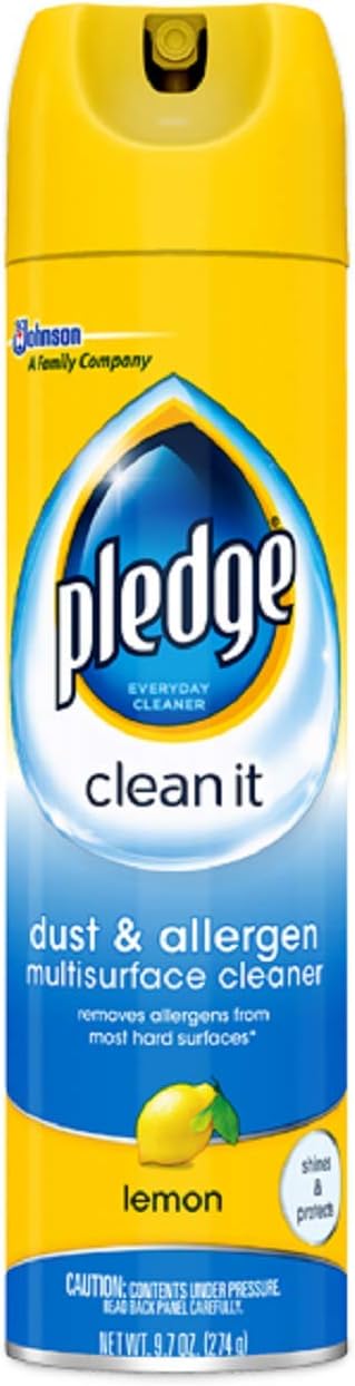Pledge Dust & Allergen Furniture Spray, Outdoor Fresh 9.70 oz (Pack of 5)