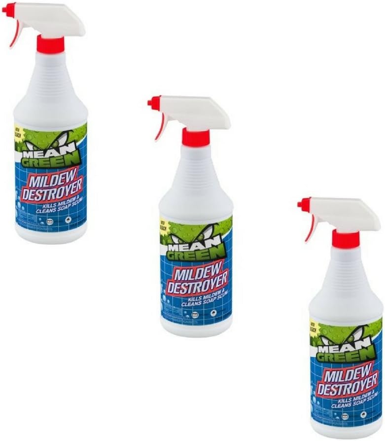 Mean Green Mildew Destroyer with Bleach, 32.0 FL OZ (pack of 3)