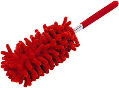 Microfiber Mini Duster Cleaning Brush Dust Cleaner Hand Duster Extendable Handle Soft Fans for Indoor Home Ceiling Cleaning(Green)