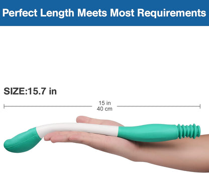 Long Reach Comfort Wipe Toilet Aids Tools, Bottom Wiper, Extends Your Reach Over 15" Grips Toilet Paper or Pre-Moistened Wipes