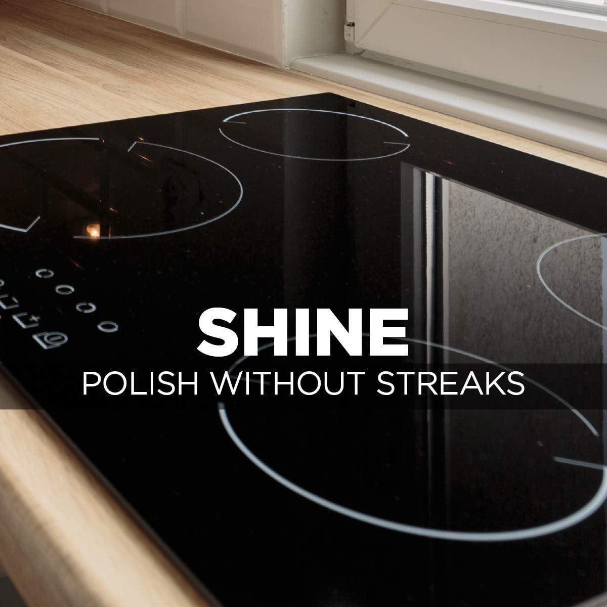 Weiman Glass Cooktop Heavy Duty Cleaner & Polish - Shines and Protects Glass/Ceramic Smooth Top Ranges with its Gentle Formula - 10 Oz., Clear
