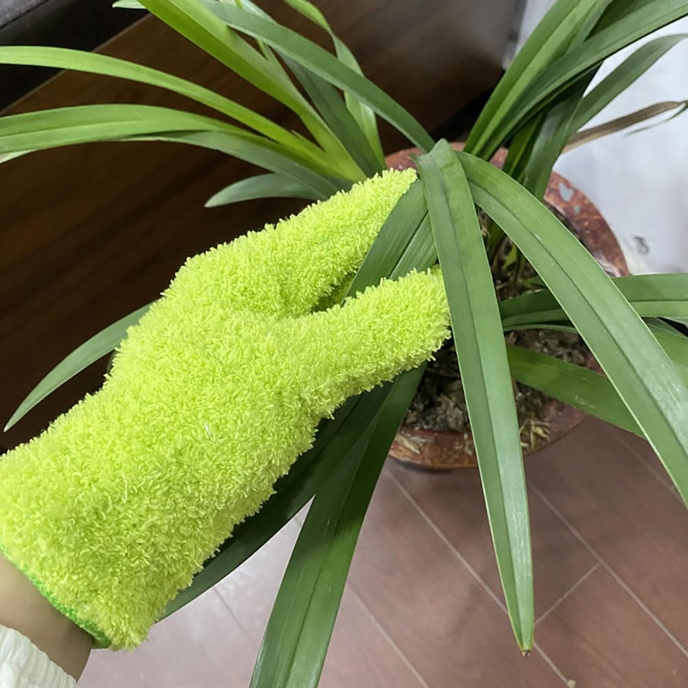 6 Pcs Microfiber Dusting Gloves Reusable Washable Cleaning Gloves Mittens House Kitchen Cleaning Gloves Cloth Car Wash Hand Mitten