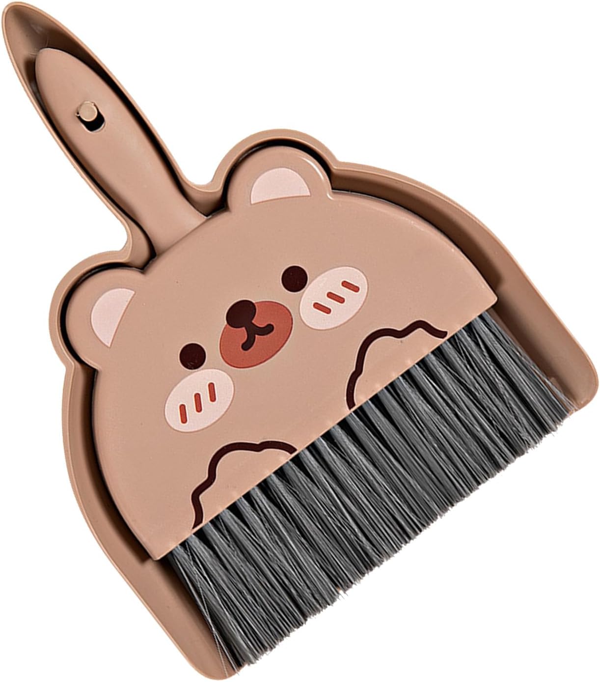 Portable Hand Broom and Dustpan Set, Cute Mini Broom and Dustpan Set with Durable Brush,Lightweight Small Dust Pan and Broom Set for Desktop Cleaning Small Space Cleaning(Rabbit)