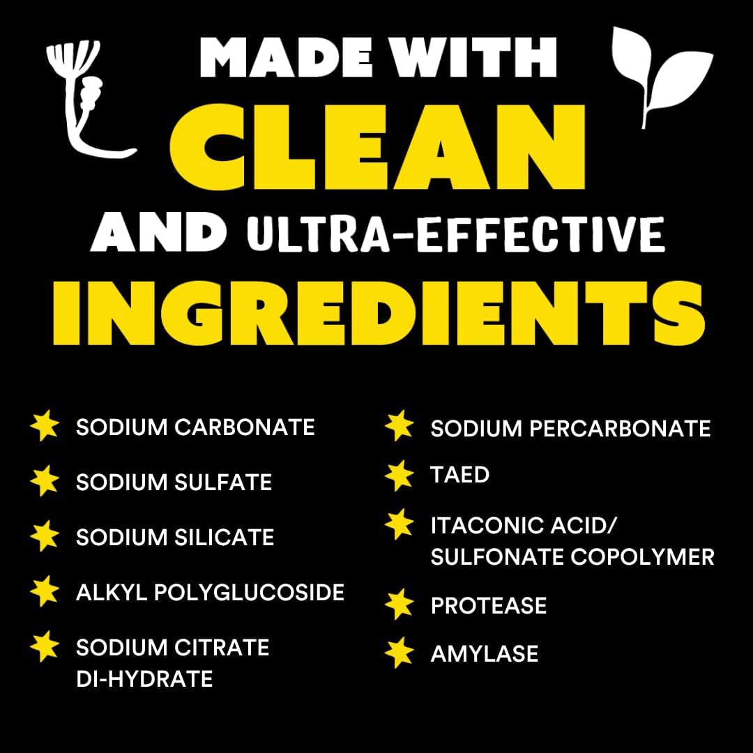 Molly's Suds Dishwasher Pods | Clean Dishwasher Detergent, Cuts Grease & Rinses Clean (Residue-Free) for Sparkling Dishes | 120 Auto-Release Tabs (Citrus)
