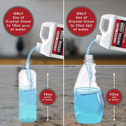 Stone Pro Crystal Clean - Surface Cleaner & Sealer, Ready to Use 32 oz.