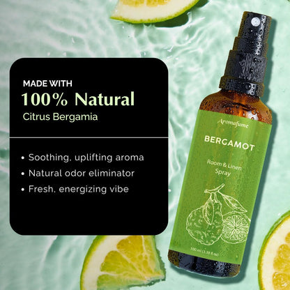 Vanilla Room, Linen & Pillow Spray by Aromafume | 100ml/3.38 fl oz | with Pure Vanilla Essential Oil | Aromatherapy Spray | Mist for Bedding, Fabrics