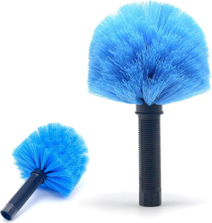 20 Foot Cobweb Duster with Extension Pole 2 PCS, Webster Cobweb Duster for High Ceilings/Corners, Spider Web Brush with Pole for Outdoor & Indoor Web Cleaning, Outdoor Cobweb Brush Kit by MAYKI