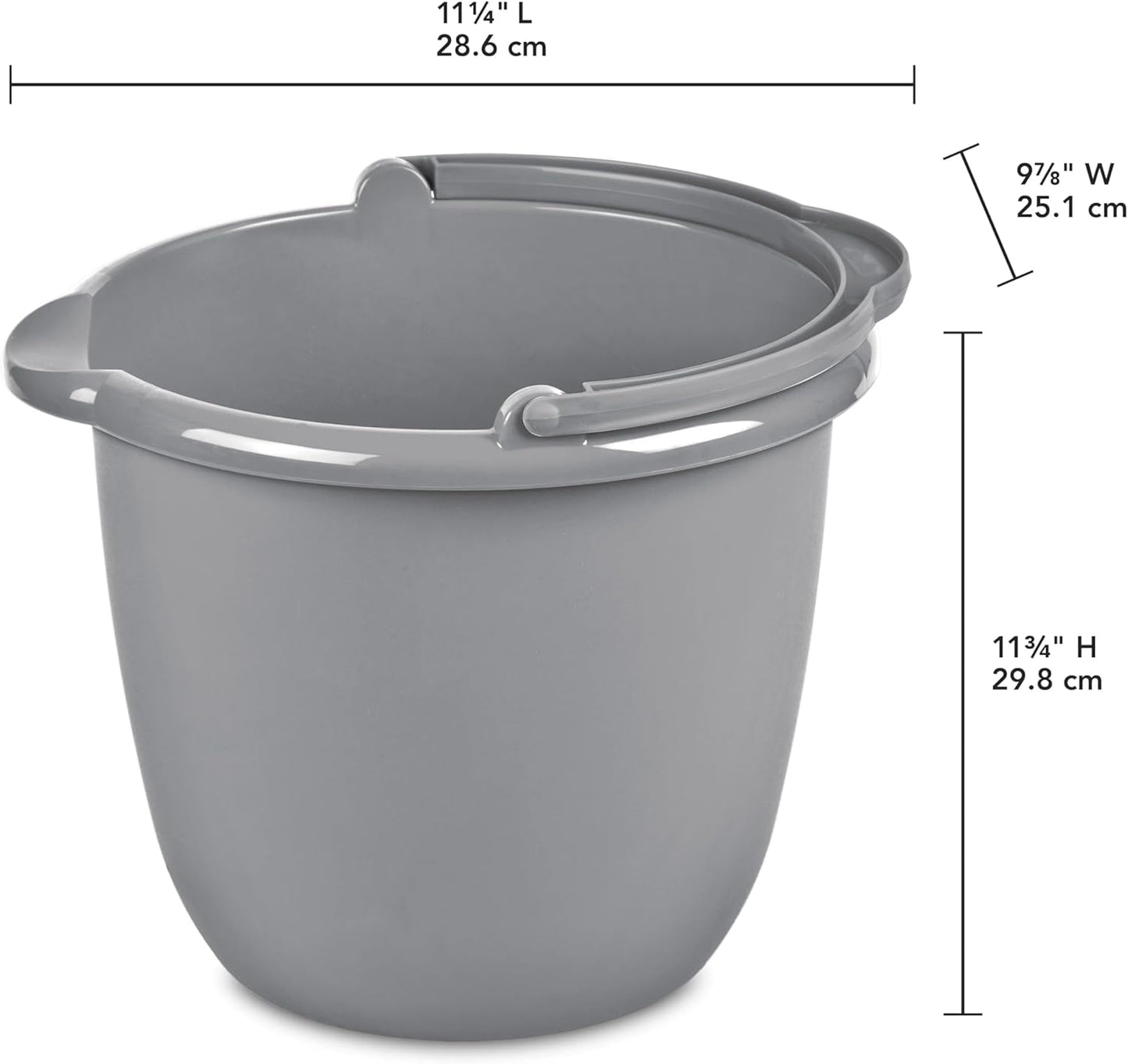 Sturdy Pail Bucket Organizer Household Cleaning Supplies Projects Mopping Storage Comfortable Durable Grip Pour Handle