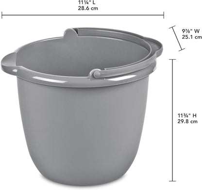 Sturdy Pail Bucket Organizer Household Cleaning Supplies Projects Mopping Storage Comfortable Durable Grip Pour Handle