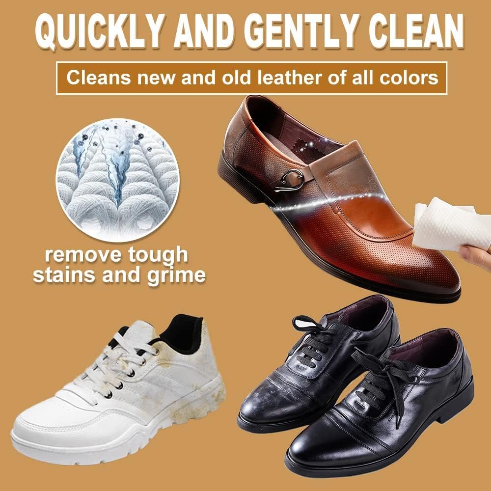 Air Jungles 3in1 Leather Cleaner Wipes 70 Count (Pack of 3), Extra Large 8" x 10" Size, Clean Condition Protect Wipes for Vinyl and Leather Apparel Furniture Auto Car Interior Shoes Boots Bags